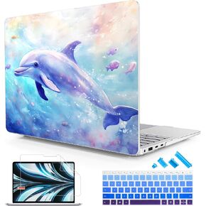 Case for Microsoft Surface Laptop 13.8 inch, 2024 Windows 11 Copilot+ PC, 7th Edition Touchscreen Display, Plastic Hard Shell Case with Keyboard Cover & Screen Protector, Floral C322