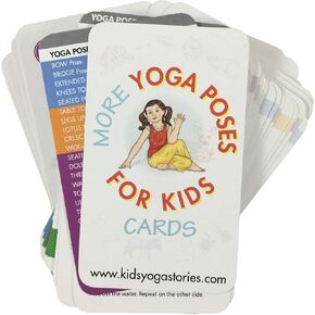يوجا تطرح لبطاقات الأطفال (Deck 2) ، وبطاقات اليوغا للأطفال معدات تمرين PE ، وفواصل الدماغ والحركة ، واللعب العلاج الجسدي ، والعلاج التوحد ، أو التأمل ، أو تمارين التنفس ، أو أدوات ADHD