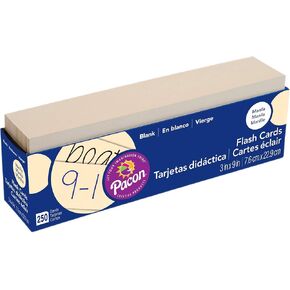 Pacon® PAC74100 بطاقات فلاش فارغة ، 3 "× 9" ، مانيلا ، حزمة 250