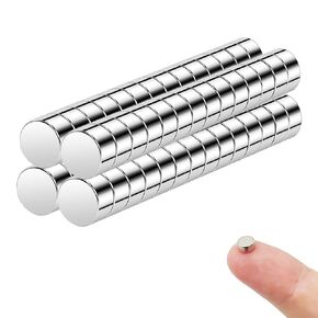 400Pcs Small Magnets, Tiny Rare Earth Magnets, 4 Different Size Mini Magnets, Small Round Fridge Magnets for Refrigerator, Office, Kitchen Cabinet,Whiteboard, DIY,Crafts