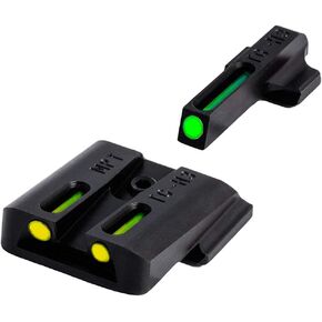 Truglo TFO Tritium & Fiber-Optic Handgun Sight Durable Snag-Resistant Glowing Front & Rear Night Sight, Compatible with Smith & Wesson M&P Series