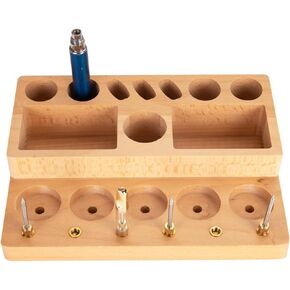 Huizhu W-ooden Desk Vape حامل مكتب المنظم (245 مم * 180 مم * 50 مم)