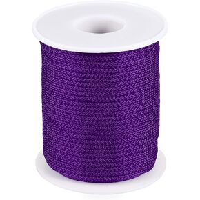 PATIKIL 3.5mm x 46feet Nylon String for Bracelets Braided Nylon Cord Nylon Thread for Wind Chime Beading Necklaces Blinds DIY Craft Jewelry Making, White