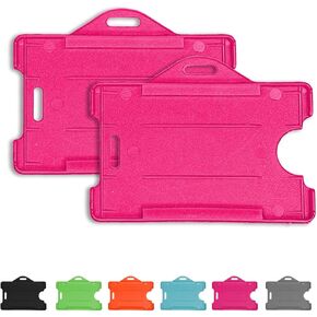 2 عبوة - حامل بطاقة بطاقة بطاقة Molin Pink Open Card Card حامل شارة