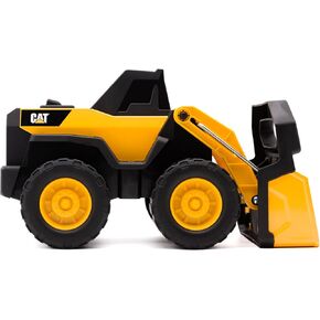 Cat Compact Steel Wheel Loader 12 لعبة بناء مع ذراع محمولة حقيقية وأجزاء فولاذية متينة مثالية للعب البناء الواقعية الأعمار 3+