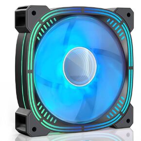 3-Pack HC-010 120MM AGRB PC Fans,4pin PWM High Performance Case Fan Up to 2200RPM 75CFM,New FDB Bearing Silent Computer Fan,Infinite Mirror Cooling Fan.