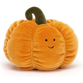 jellycat vivacitive Vegetable Pumpkin Plush ، 6 " - لعبة فاكهة أفخم - هدية الأطفال الكلاسيكية - هالوين أفخم