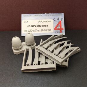 CAT4 R48090 1/48 HS NP2000 Prop for E-2C/C-2A Kinetic/Italeri 2pcs, Small, Grey
