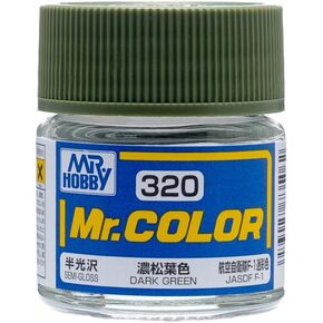 GSI Creos - C320 Semi Gloss Dark Green (10ml) ، Mr. Hobby Mr. Color Acrylic Paint