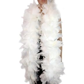 Flydreamfeathers 200 Gram Turkey Large Feather Boa, Good for Party， Dress Up， Halloween Costume， Decoration (Royal Blue)