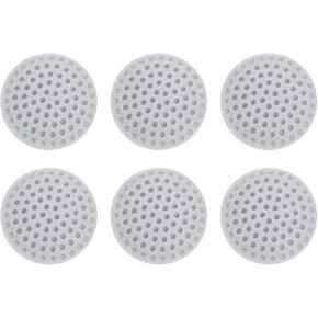 uxcell 6pcs سدادة الباب واقي جدار ، 50 مم/2 "مصدات لاصقة ذاتية أبيض PVC حارس العازلة لوقف باب المكتب المنزلي