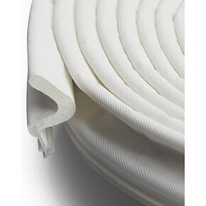 Weather Stripping Seal Strip for DoorsWindows Q Foam52Feet Long, Card Slot Installation Seals Large Gap, Easy Cut to Size (White, 52FEET)