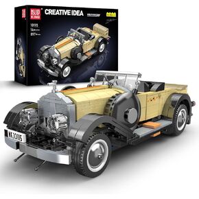 MOLD KING 10115 Classic Cars Building Kits ، MOC Vintage Model Building Build Set ، Gift for Kids Age 8+/Adult Complections Athrosians (897+ vace ، static static)