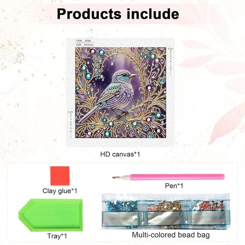 Tontut Diamond Art Painting Kit, Chick, Adult 5D DIY Diamond Art Set for Gift Wall Decoration, Suitable for Office, or Home Wall Decoration in Saudi Arabia