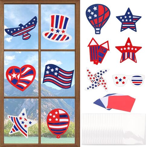 ZEELONA 24 Pack Butterfly Crafts Kit Stained Glass Effect Tissue Paper Suncatchers DIY Spring Ornaments Window Clings Stickers Arts and Crafts for Easter Spring Summer Classroom Home Party Decoration in Saudi Arabia