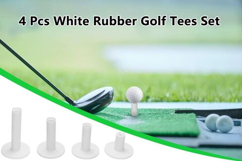 LeFeng Sports Golf Rubber Tees Holder Set, Mixed Size Durable and Hight Elastic Driving Range Tees, Colorful Golf Tees for Golf Practice Mat in Kuwait