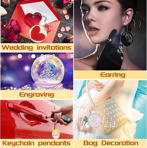100pcs with Holes 1inch Blank Mini Acrylic Round Sheets, 2mm Thick Clear Circular Blank Tags for DIY Mini Pendant Jewelry Crafts Making Materials in Kuwait