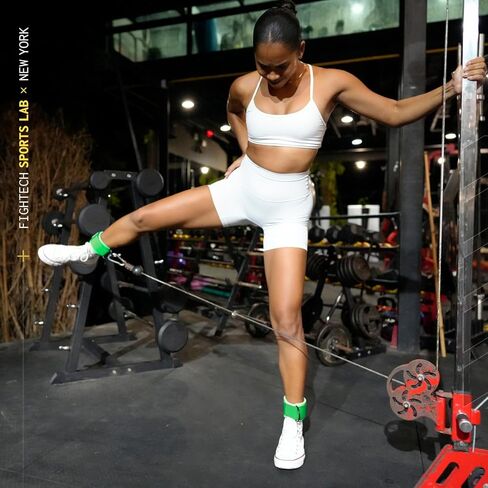 Ankle Straps for Working Out - Revitalize Your Lower Body Sculpting with Comfortable and Durable Ankle Strap for Cable Machine Pair - LiteMotion by FIGHTECH in Saudi Arabia