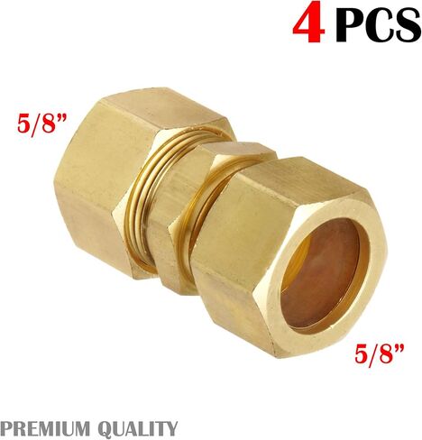 PAKA TOOLS 5/8-Inch OD Compression Union,Brass Compression Fitting (3 PCS) in Kuwait