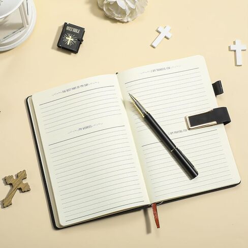 1 Set Christian Christian Mothers Day Gifts A6 Leather Journal Notebook Prayer Journal Present Box 100 Sheets Bible Study Notebook Pastor Inspirational Easter Gifts for Friends Teacher Appreciation in Saudi Arabia