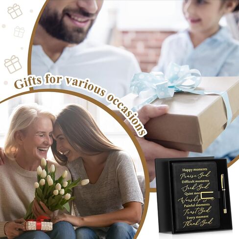 1 Set Christian Christian Mothers Day Gifts A6 Leather Journal Notebook Prayer Journal Present Box 100 Sheets Bible Study Notebook Pastor Inspirational Easter Gifts for Friends Teacher Appreciation in Saudi Arabia