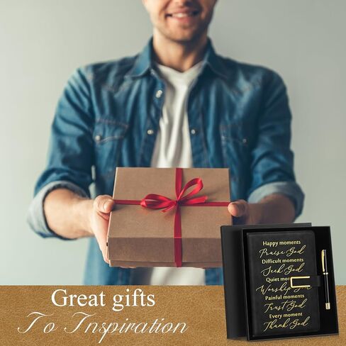 1 Set Christian Christian Mothers Day Gifts A6 Leather Journal Notebook Prayer Journal Present Box 100 Sheets Bible Study Notebook Pastor Inspirational Easter Gifts for Friends Teacher Appreciation in Saudi Arabia