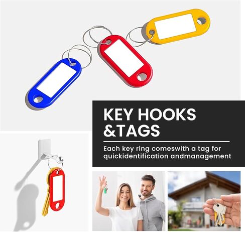 Quctak Zippered Key Case with Handle, Key Organizer, Waterproof Key Case with 12 Key Hooks and Tags for Offices Real Estate Agencies Hotels and Rental in Kuwait