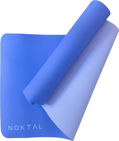 NOKTAL - Pilates Yoga Mat - ECO Friendly - High Density 6MM EXTRA THICK Yoga Mat - Non Slip - Workout Mat for Yoga, Pilates,Meditation and Floor Exercises in Saudi Arabia
