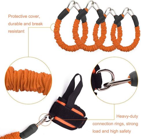 Exercise Boxing Resistance Bands Leg Strength Training Home Workout Equipment Bounce, Explosive Power Training for MMA, Bounce,etc Indoor and Outdoor Fitness Training, Set of 12 in Saudi Arabia