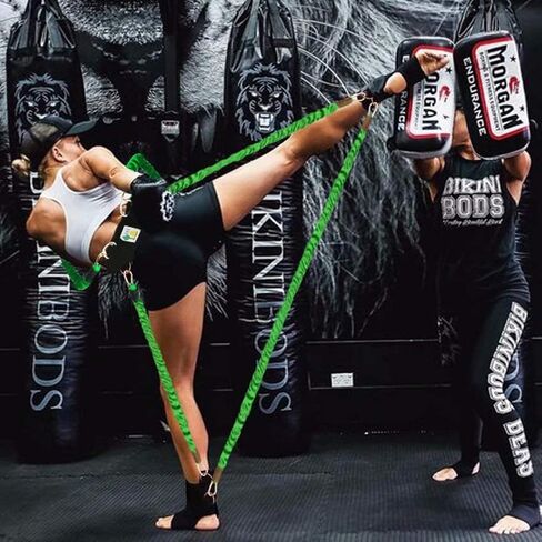 Exercise Boxing Resistance Bands Leg Strength Training Home Workout Equipment Bounce, Explosive Power Training for MMA, Bounce,etc Indoor and Outdoor Fitness Training, Set of 12 in Saudi Arabia
