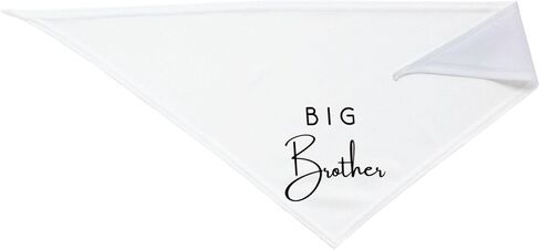 Big Brother Dog Bandana,Pregnancy Announcement,Gender Reveal Pet Scarf Accessories for Dog Lover Gifts (White) in Saudi Arabia