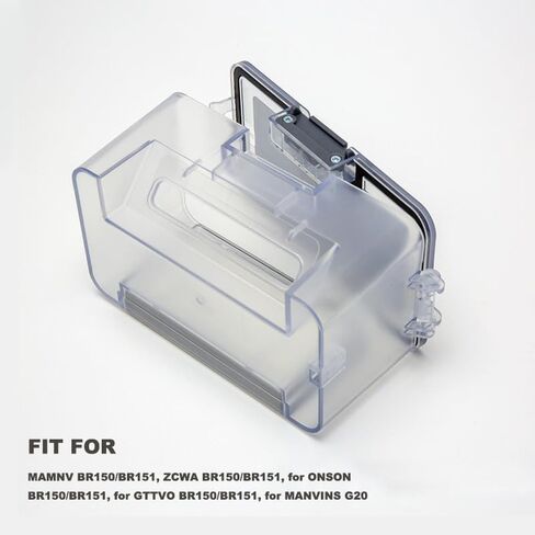 Usoway Robot Vacuum Replacement Parts Fit for MAMNV BR150/BR151, for ZCWA BR150/BR151, for ONSON BR150/BR151, for GTTVO BR150/BR151, for MANVINS G20 (1PC- Watertank), Suitable in Saudi Arabia