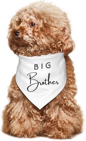 Big Brother Dog Bandana,Pregnancy Announcement,Gender Reveal Pet Scarf Accessories for Dog Lover Gifts (White) in Saudi Arabia