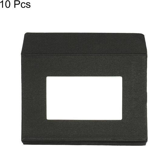 Patikil Full Face Window Windows 10 Pack 4 '' 'Clear Double -Side for Baiting Bathing Photos Catalogs ، Black in Saudi Arabia