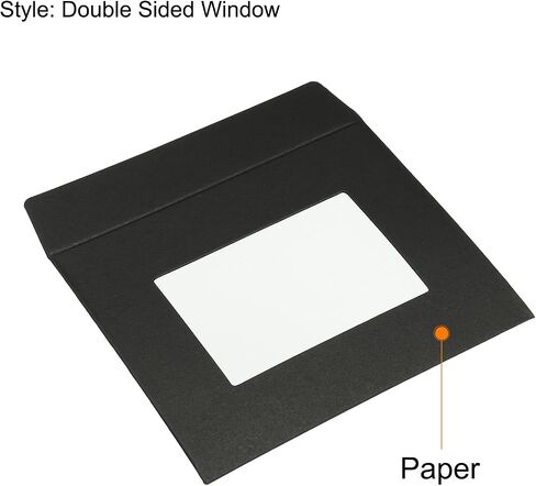 Patikil Full Face Window Windows 10 Pack 4 '' 'Clear Double -Side for Baiting Bathing Photos Catalogs ، Black in Saudi Arabia
