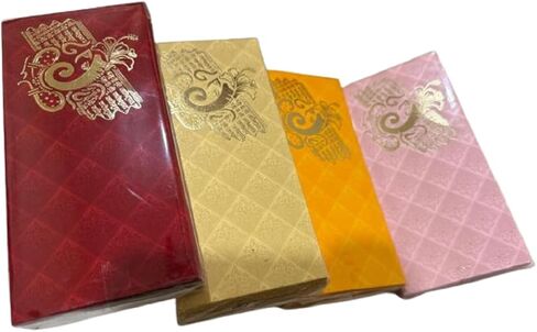 designer 25 Pcs Ganpati and shree Ganeshay Namah printed premium Money gift Envelope, Money Envelopes For Cash Gifts For Anniversery, Diwali or wedding and engagement (Red) in Saudi Arabia