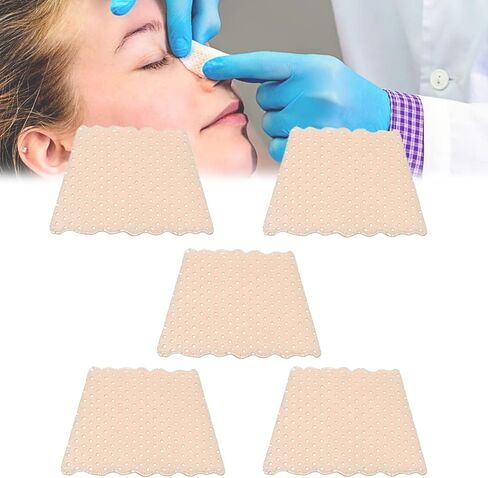 Thermoplastic Nasal Splints, Nose External Support Protector for Nose Brace Fracture, Rhinoplasty Septoplasty, ENT, Orthopedic Immobilization, Corrugated Shape, 5 PCS (S) in Saudi Arabia