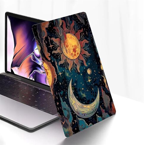for MacBook Air 15 Inch of Clear Case Sun and The Moon Shine Against Patterns 2023 Version of M2 A2941/M4 A3241 Plastic Hard Shell Clear Computer Case in Kuwait