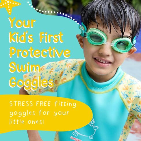 Booggles, Anti-Fog Kids Swim Goggles, Adjustable Kid and Toddler Goggles, Kids Swimming Goggles with Thick Strap in Saudi Arabia