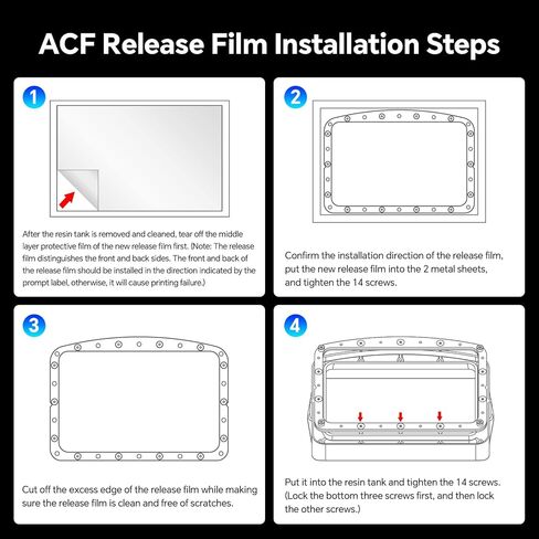 ELEGOO 5PCS PFA Release Liner Film 146 * 195mm with 0.127mm Thickness and Stronger Release Functionality,Compatible with Mars 3/Mars 3 Pro/Mono 2 in Kuwait