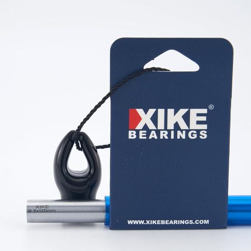 XiKe 2 قطعة 8 مللي متر × 350 مللي متر علبة قضيب فولاذي مقسى مطلي بالكروم قضبان الحركة الخطية عمود قضيب السكك الحديدية الخطية-تسامح متري H8 in Saudi Arabia