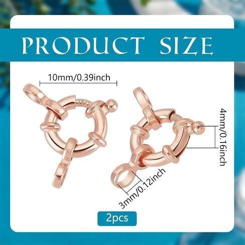 PH Pandahall 925 Clasps Silver Silver Spring Clasps 2pcs مجوهرات الربيع المشابك 10 مم موصلات رابط المجوهر in Kuwait