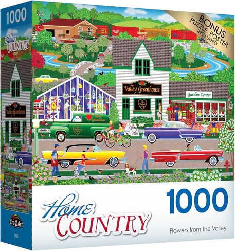RoseArt - Home Country - Flowers from The Valley - 1000 Piece Jigsaw Puzzle for Adults in Saudi Arabia