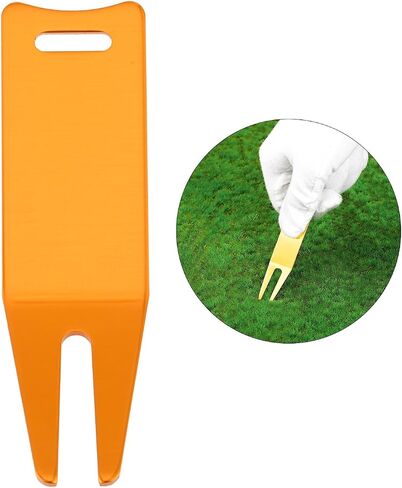 MUXSAM Golf Divot Repair Tool, Portable Golf Green Divot Fork, Metal Bending Golf Divot Tools, Curved Golf Green Repair Accessories for Men Women Golf Lovers in Saudi Arabia