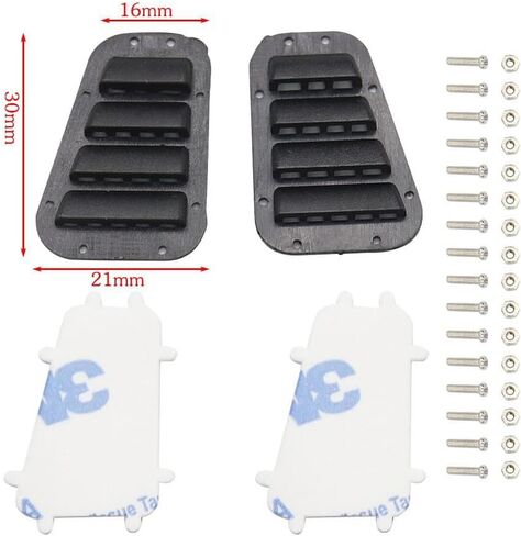 2PCS Abs Plastic Door Hinge/Door Handle/Engine Hinge/Fuel Tank Port/air Inlet Suitable for 1/10 Rc Car Parts Traxxas Trx4 Axial Scx10 (Door Handle) in Saudi Arabia