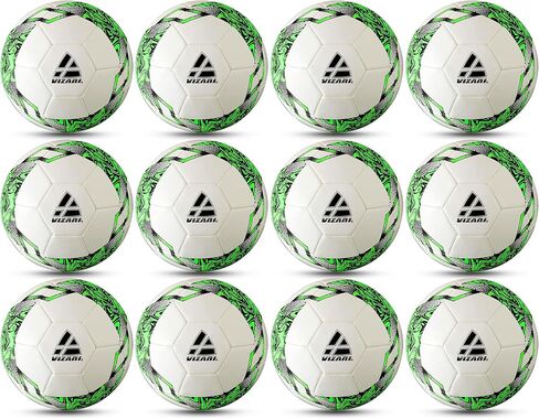 Vizari Toledo Soccer Ball | Outdoor Training and Fun Play Football for Boys, Girls, Youth & Toddler | Ideal for All Skill Levels (Pack of 1, 6 & 12) in Kuwait
