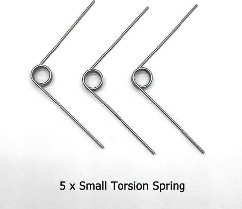 5pcs 90 Degree Spring Steel Torsion Spring Tiny Torsional Spring(Wire Diameter 1.2mm,Outer Diameter 8mm 3 Coils) in Kuwait