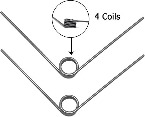 5pcs 90 Degree Spring Steel Torsion Spring Tiny Torsional Spring(Wire Diameter 1.2mm,Outer Diameter 8mm 3 Coils) in Kuwait