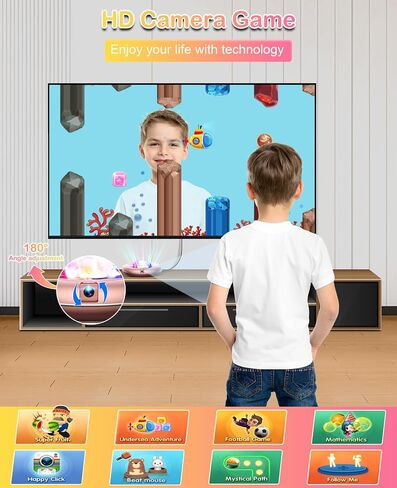 Unicorn Electronic Dance Mat for Kids and Adults - Wireless Dance Pad for TV with HD Camera, Plug and Play Double User Dance Mat Game, Christmas and Birthday Gift Toys for Girls and Boys in Kuwait