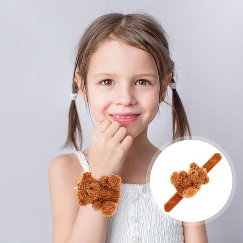Toyvian Plush Bear Slap Bracelet Animal Slap Bands Patting Wrist Ring for Kids' Party Favors in Saudi Arabia